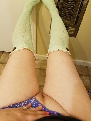 The Hotwife Riley showin her stuff in socks and panties
