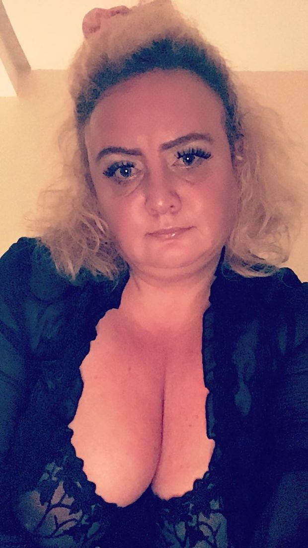 Sexy mature blonde milf with lovely big tits