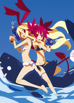 etna, flonne, and flonne (disgaea d2 and etc) drawn by harada takehito