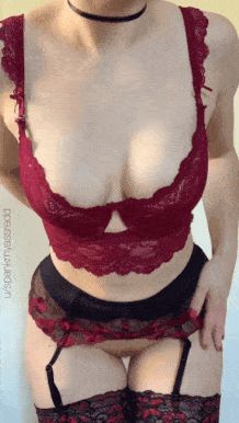 redhead lingerie