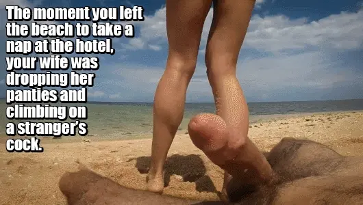 bad wife on the beach