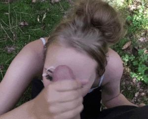 Anytime, anywhere, when daddy calls for it, I unzip his pants, jerk his cock and get a facial