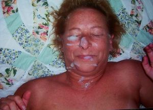 Granny Facial Cum