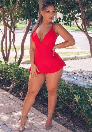 Short Red Dress and Legs!