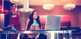 Jealous girlfriend catches her lover watching porn