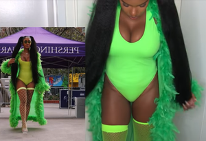 Beautiful Black Babe Having Huge Tits - Perfect Curvy Body