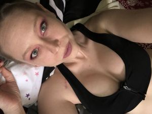 Waiting for daddy to oil me up and fuck my tits