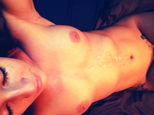 "Your friend dropped a load on my stomach. Now is your turn to clean it up, you small dicked sissy."