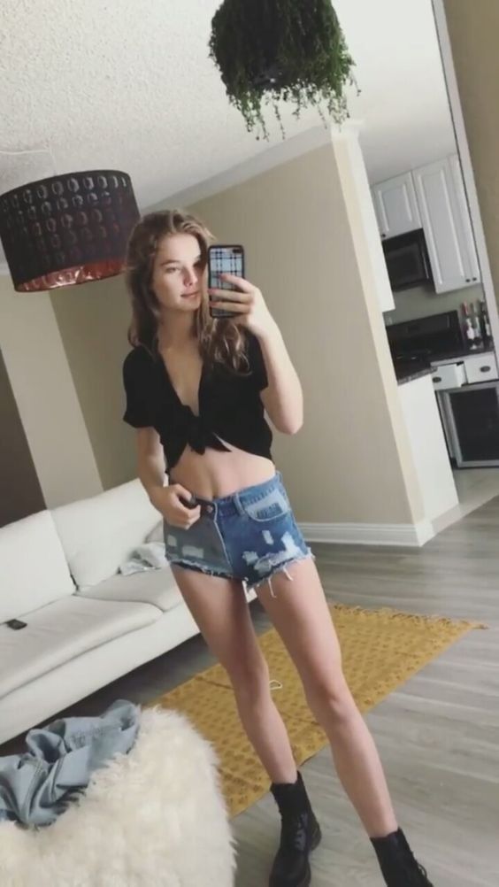 hot little slut in her hot little cut-offs