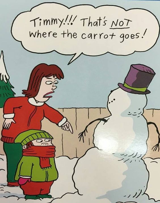 Snowman humour