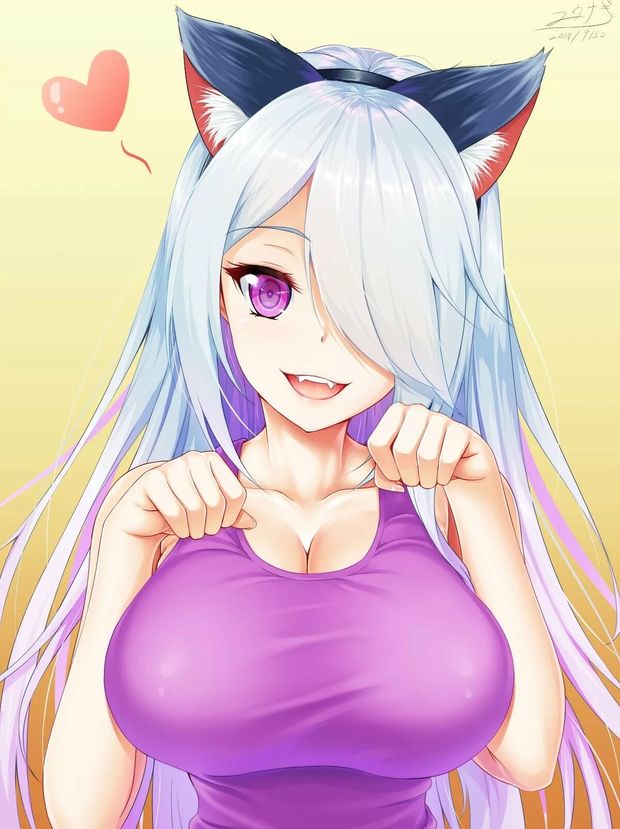 Covered up cute hentai.