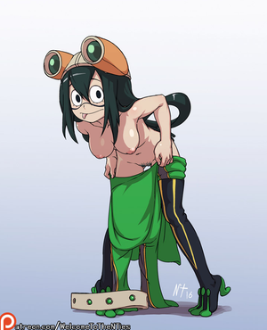 Asui is getting ready for class