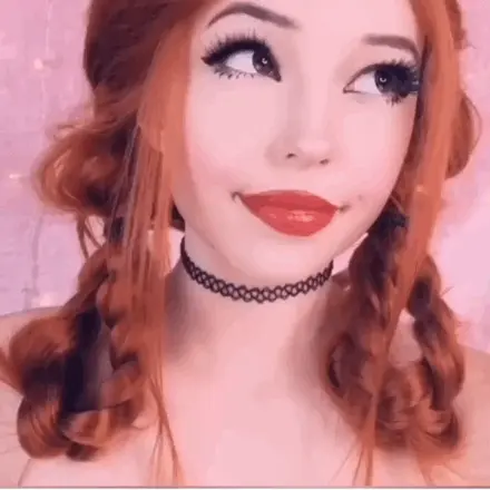 Belle Delphine saliva production for the sloppiest head you’ll experience