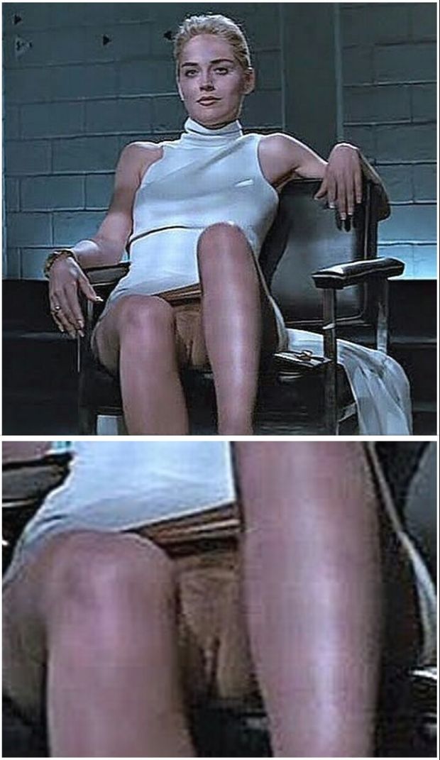 De geschoren kut van Sharon Stone ♡♡♡