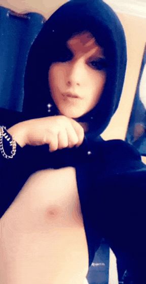 Cute femboy showing off