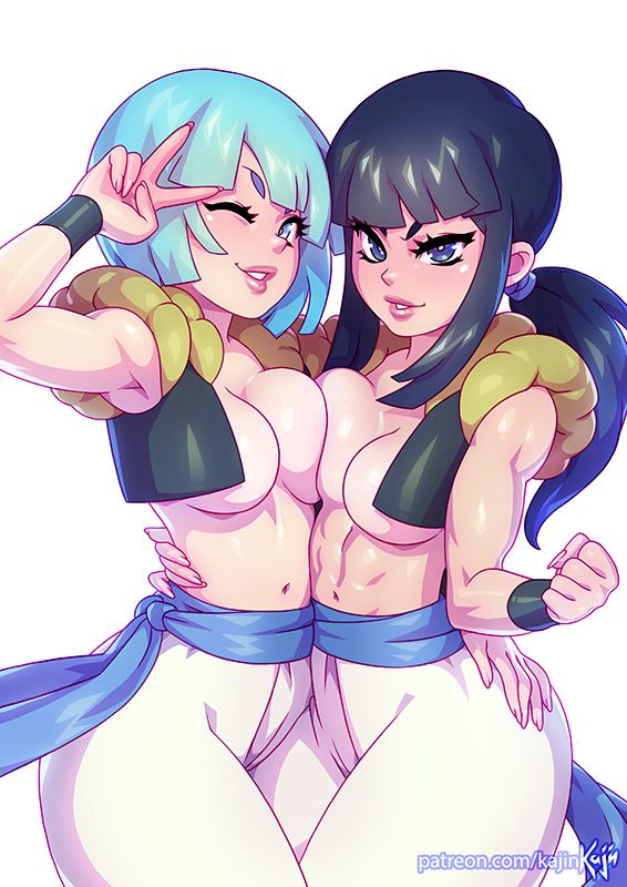 Bulma & Chi-Chi combining powers! by kajinman