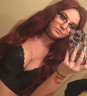 Redhead Glasses Selfie