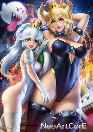 Bowsette x Boosette by NeoArtCorE