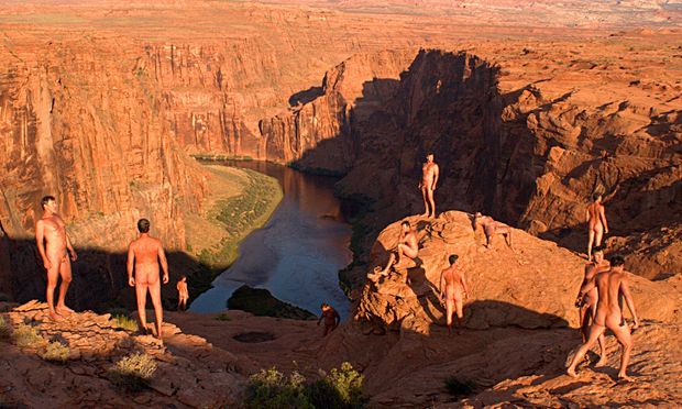 nude male composit photoshop in desert