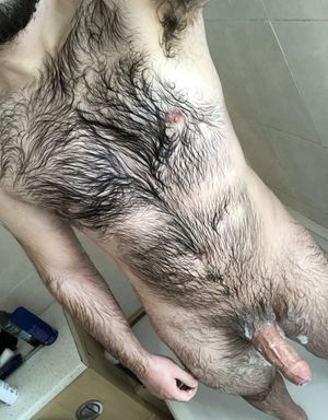Uncut Cock..Wet..Hairy