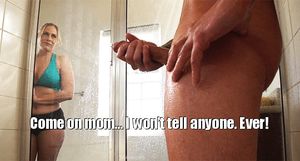 Watching son in shower
