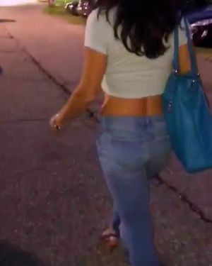 Walking in jeans