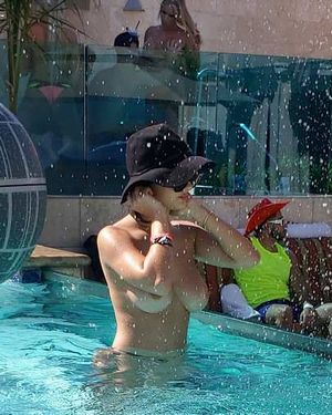 Tao Wickrath at Strip Club Pool Party in Las Vegas