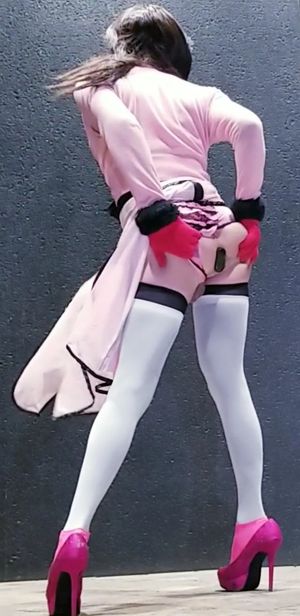 Small dicked sissy shows off like a bitch