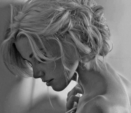 Beautiful B&W blonde