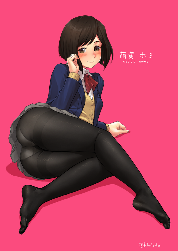 Homi Moegi From anime "Miru Tights"  It's literally an anime show about nothing but ladies wearing tights.