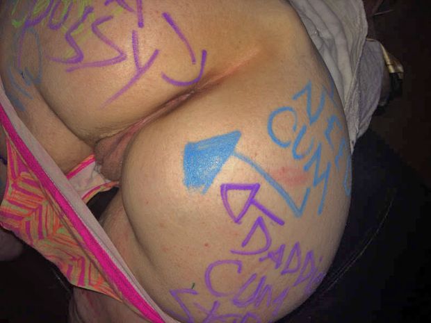 Slutty Wife Bent over for Anyone to use