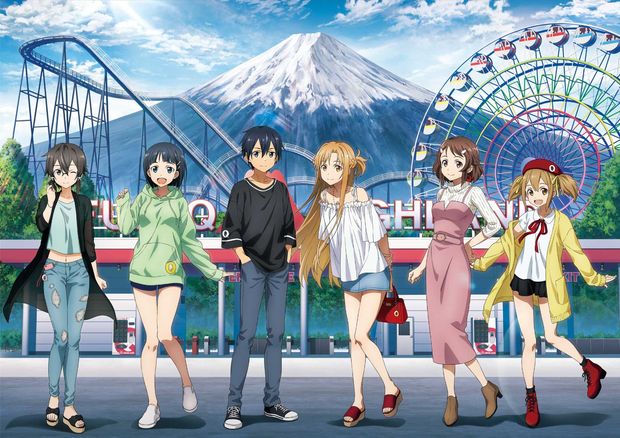 sword art online asuna (sao) kirito kirigaya suguha asada shino silica lisbeth