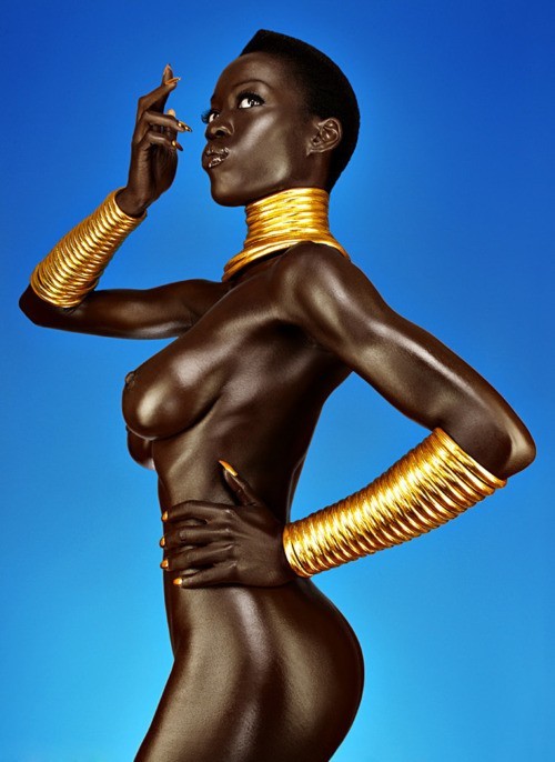 Sleek shiny babe
