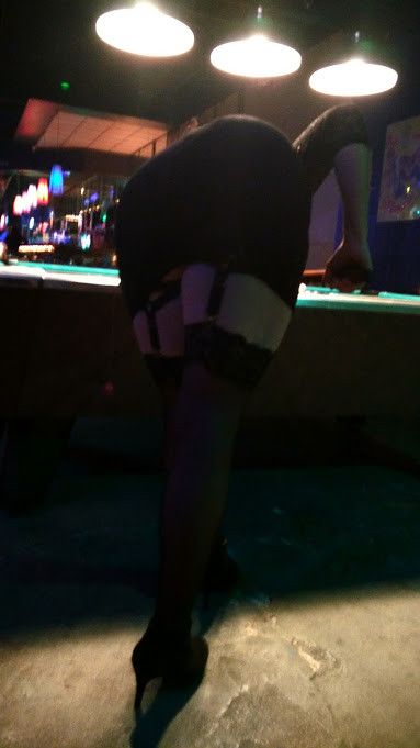 wife chose three random guys to tease and play against ( i was one )