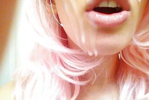 Cherry face got used as a cum target