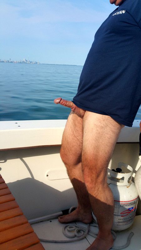 My friend Kate, took this pic of me on the lake just before giving me a blowjob