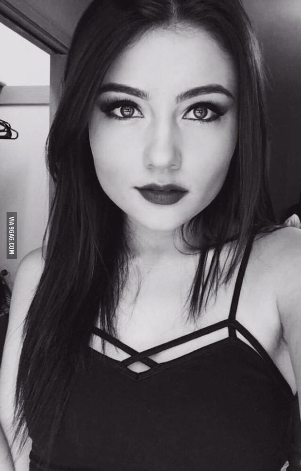 Teen B&W Selfie