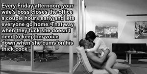 Cumming on her boss' dick
