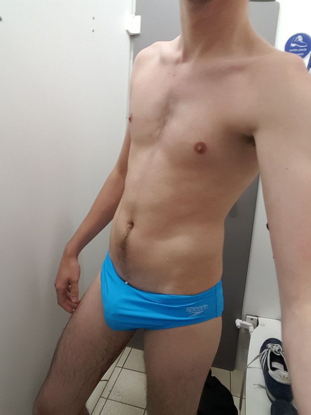 My blue speedo bulge
