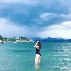 sexy ass swimsuit far away