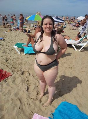 Busty Chubby on the beach