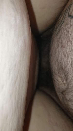 Him filling her pussy full with his hot cum
