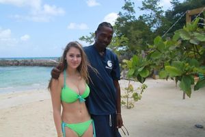 Green Bikini Black Cock Slut