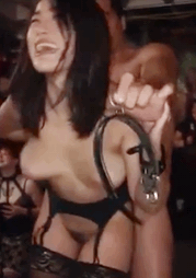 Slave collar orgasm