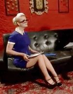 Mistress blonde glasses