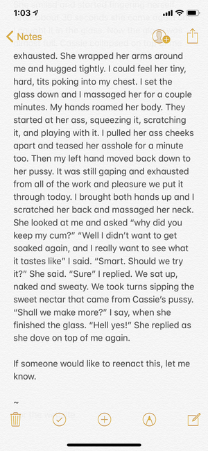 Sexy story for MissCassie Part 4