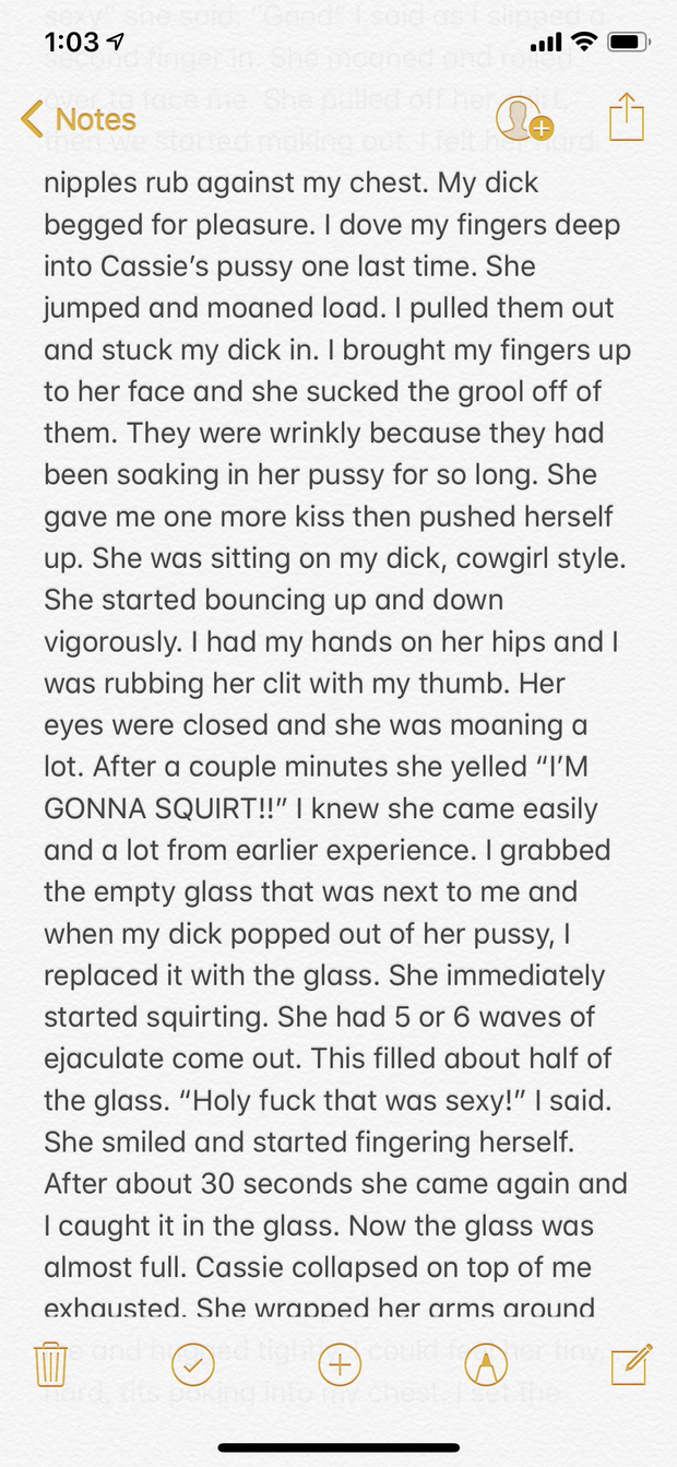 Sexy story for MissCassie Part 3