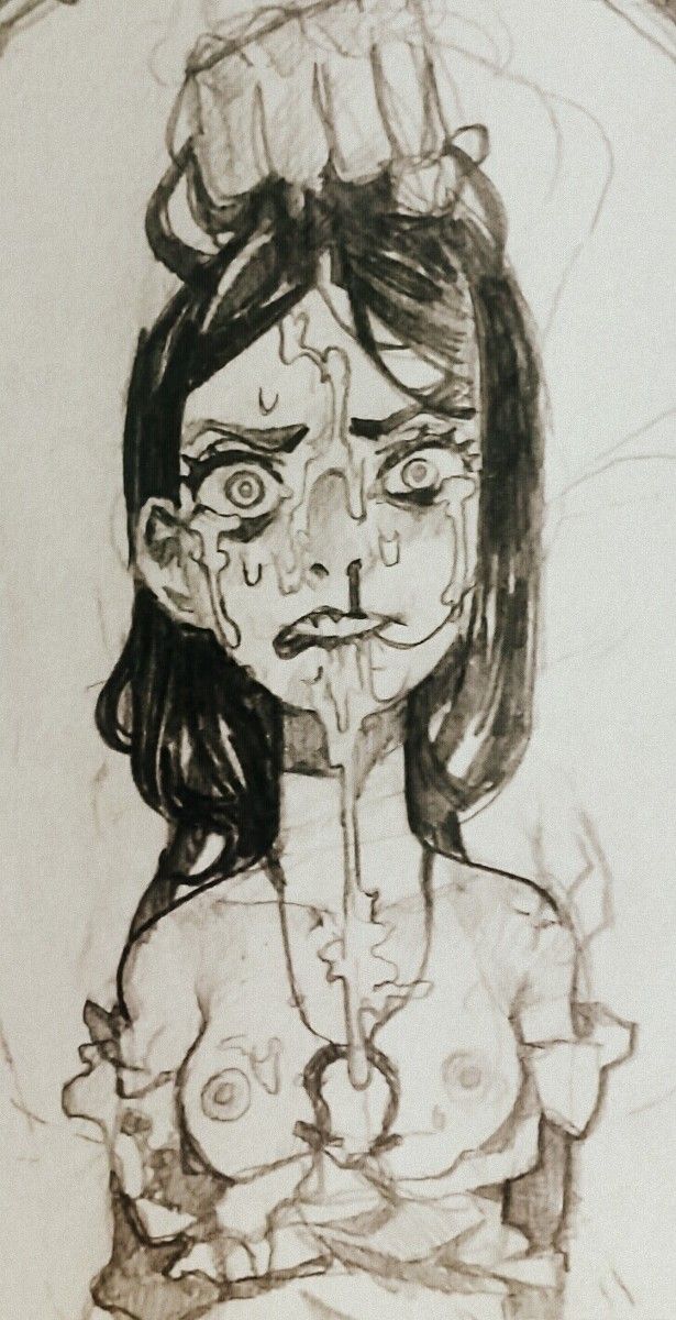 Alice Liddell in a sticky situation by mossa