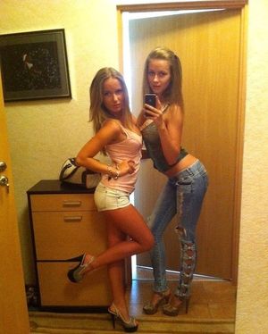 Selfie before they go out and get laid