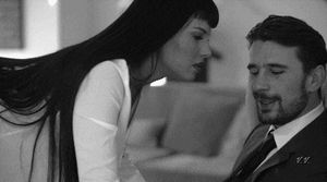 brunette with rough boss